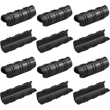 Carte de pressage pour abri de jardin Moustiquaire Filet d'ombrage Support de carte d'accessoires pour abri de jardin-Noir,12pcs (1/5)