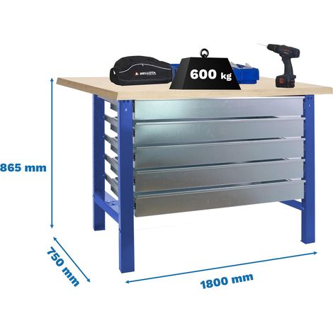 Simonrack Simonwork BT6 Gartenarbeitstisch Blau Robust