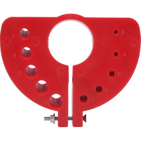Accessoire d'affûtage de forets pour meuleuse d'angle, spécifications multiples, pour forets de 3 à 12 mm, rouge (1/5)