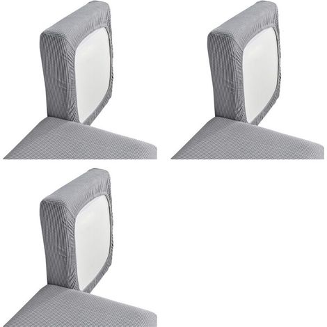 Funda de cojín para sofá con elasticidad 6x, tejido de alta elasticidad, color gris.