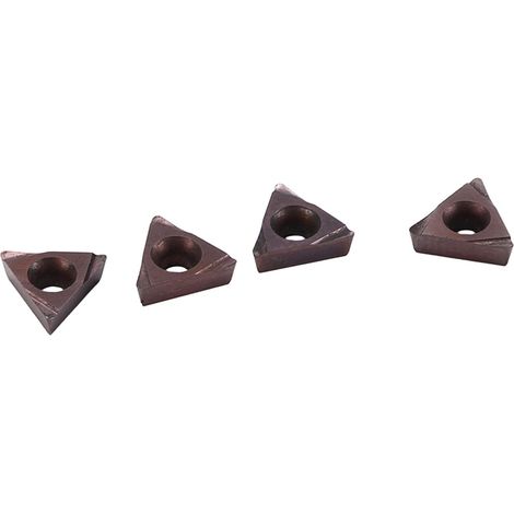 Insert tournant 4 pièces, petite lame de chanfreinage compacte et pratique pour tour à bois (1/5)