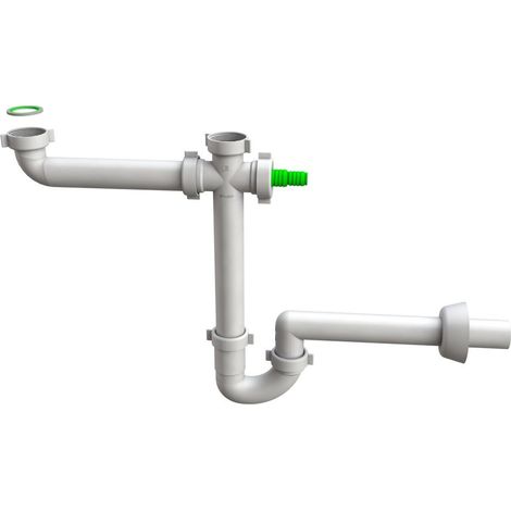 Doppelter Siphon Mit Seitlichem Geräteablauf Space Cross 2