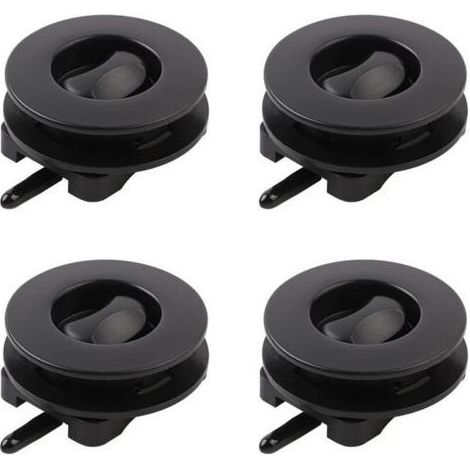 Lntyq 4 Pcs Clip Universel pour Tapis, Pinces De Fixation pour Tapis De Sol De Voiture, Clip De Fixation Oeillet Tapis, Clip De Fixation De Boucle Antidérapante Adapté Au Pied De Tapis (1/5)