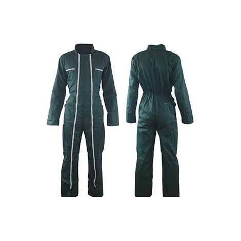 Combinaison de travail 2 zips verte Taille M 44/46, 65% polyester, 35% coton - COVERGUARD (1/2)