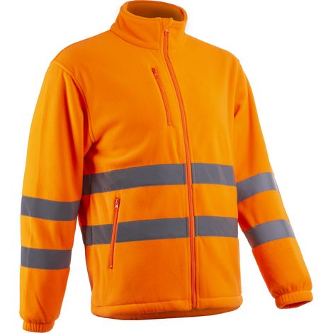 Chaqueta de trabajo de forro polar de alta visibilidad RITTO - Naranja fluorescente 4XL - 64/66 (1/2)