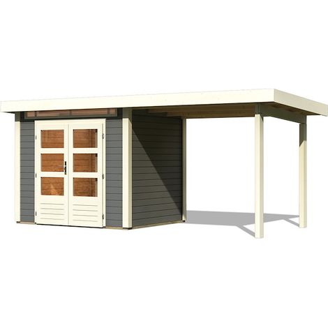 GH Kandern 2 tgrau 244x204x230 Anbaudach 300cm