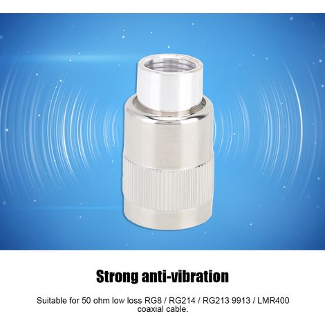 5 Pièces Connecteur Mâle PL-259 UHF pour Câble Coaxial 50 Ohm RG8 RG213 LMR400 (1/5)