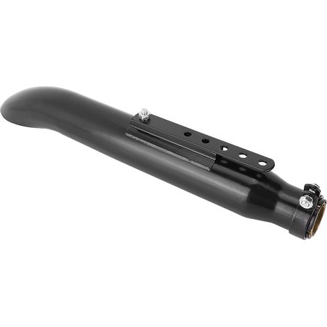 Silencieux d'échappement moto oblique en fer, tube de sortie remplacement accessoire 38.5/40/43/45mm, noir, pièce détachée universelle (1/3)