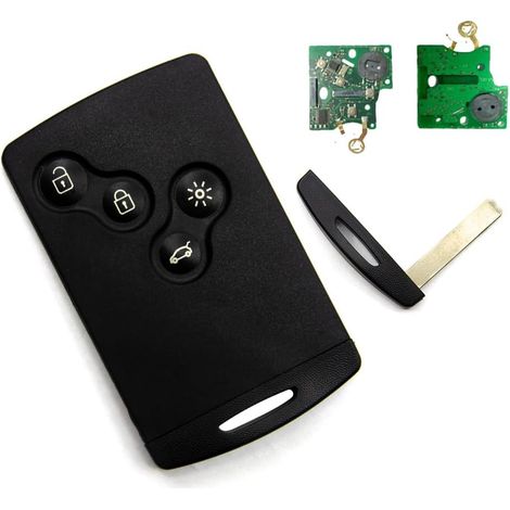 Carte pour Renault Clio 4 - Captur de 2013 à 2019 - Carte Electronique Adaptable Compatible Mains Libres et Non Mains Libres pour Renault : Hitag AES PCF 7945/7953 (4A) - Clé Automobile