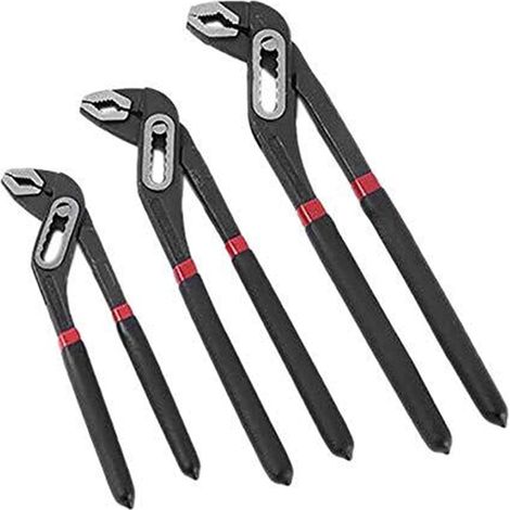 Pince multiprise réglable, 3 pièces, droit, étui, pour tubes (1/5)