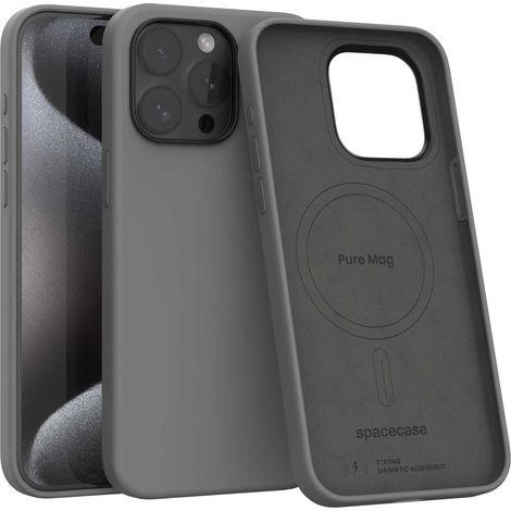 Coque Spacecase Pure Mag pour iPhone 15 Pro Max grise (1/5)