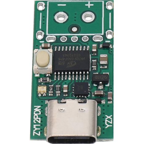 Module d'alimentation convertisseur USB-C PD2.0/3.0 vers CC 2025, détecteur de déclenchement de charge rapide par interrogation. (1/5)