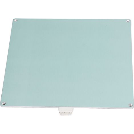 Plaque en aluminium 12 V 1,2 Ω pour imprimante 3D avec câble chauffant, plateau d'impression chauffant pour formats A8, A6 et A2 (220 x 220 x 3 mm). (1/5)
