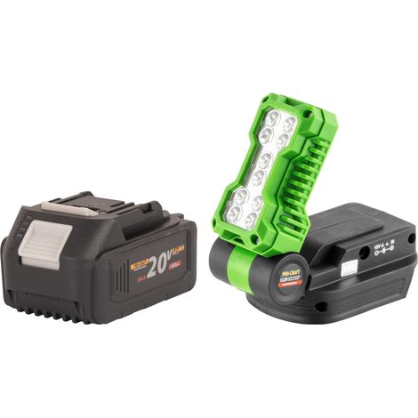 Procraft LL20bb Foco LED recargable 20 V 500 lm + 1 batería 4,0 Ah - sin cargador
