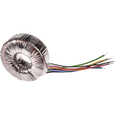 Transformateur torique RS PRO 2 sorties, 115 V ac, 230 V ac 2 x 30V c.a., 225VA (1/2)