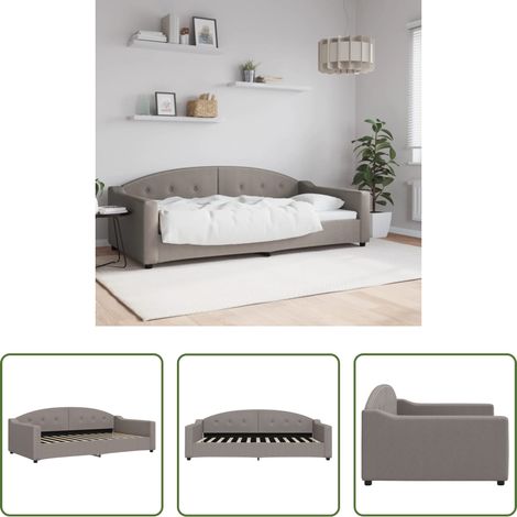 Sofa-Bett - Tagesbett Taupe 100x200 cm Stoff (1/5)