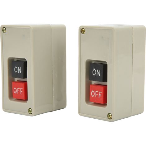 Interrupteur moteur 3 phases 2 positions avec réarmement automatique 30A 380V, 10 pièces pour armoires électriques (1/5)
