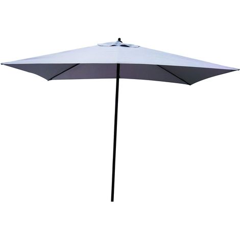 ombrellone da giardino rettangolare essenza push up in poliestere grigio 2x3 mt (1/5)