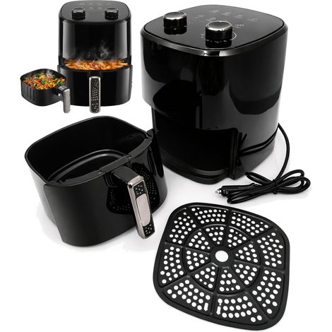 Friteuse à air chaud Friteuse traditionnelle - Noire - 4 l - 250 W - Friteuse sans huile - 24 V (1/5)