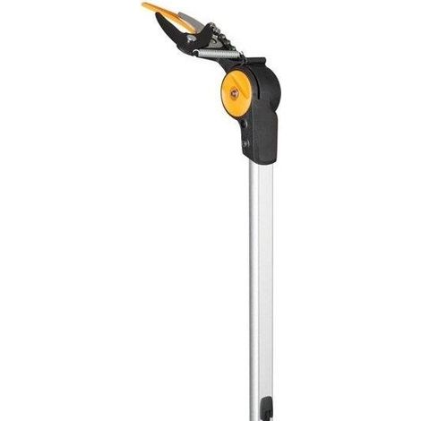 Fiskars 1023624 UPX86 Svettatoio Telescopico Bypass PowerGear X asta 2.4-4 m taglio 32 mm testa 230° colore Nero Arancione