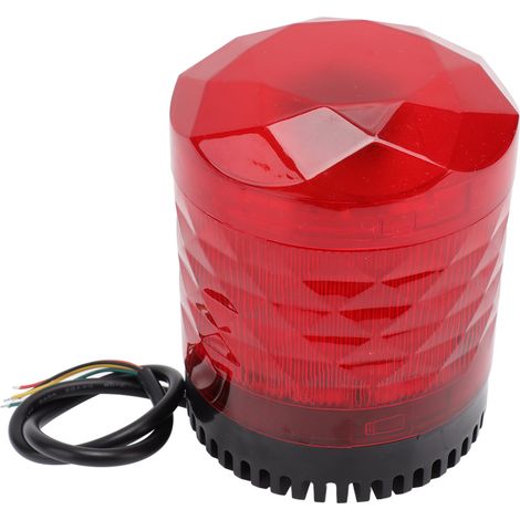 Voyant d'avertissement lumineux intelligent d'urgence avec alarme sonore et stroboscopique à DEL clignotante 9-30 V (1/5)