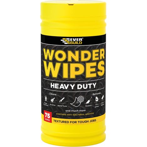 Everbuild Heavy-Duty Wonder Wipes Tub of 75