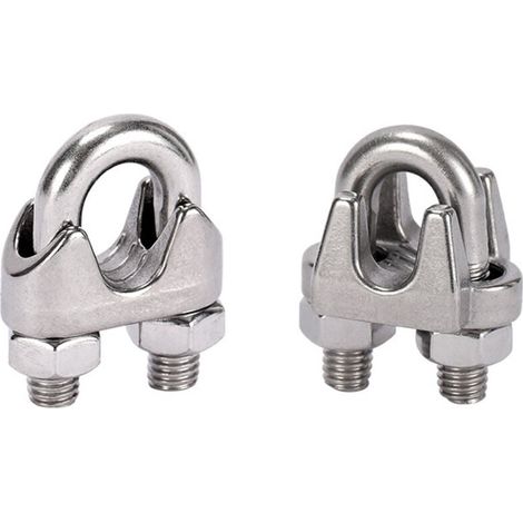 10 pezzi di fascette stringicavo in metallo, fascette stringicavo in acciaio inossidabile, fascette stringicavo con staffa M4, argento, 2,3 cm (1/3)