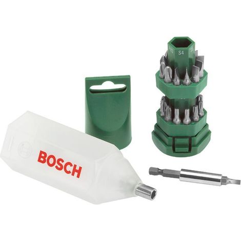 Juego brocas bosch acero 25 piezas portabits magnetico (1/5)