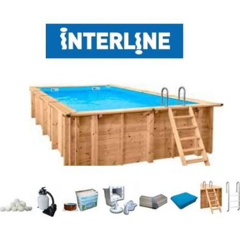 Piscina in legno Bali rettangolare 790 cm - 400 cm - h 138 cm