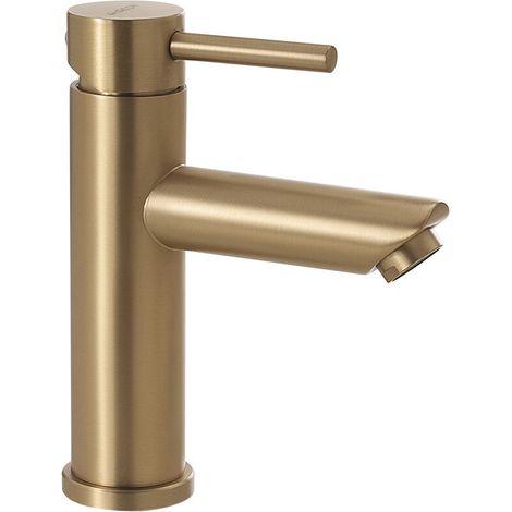 Miscelatore lavabo in acciaio inox oro opaco Garda di Gedy (1/3)