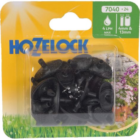 24 x Hozelock 7040 Pinch Drip Pressure Compensating Micro Irrigation Watering (1/2)