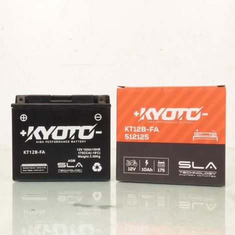 Batterie SLA Kyoto pour Moto Triumph 800 Bonneville 2006 YT12B-BS (1/3)