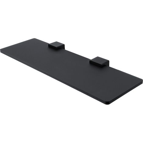 Tablette L.40 Cm, Plexiglas Noire Mate, Avec Fixation Noire Mate. Kibo Nimco (1/3)