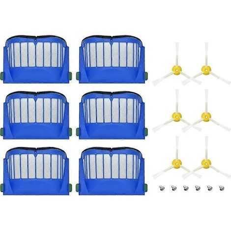 Pièces de rechange pour aspirateur robot iRobot Roomba séries 600, 675, 690, 692, 694, 610 et 670 : filtre, brosses de balayage des bords (1/5)