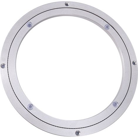 Plateau tournant rond en alliage d'aluminium robuste pour table à manger (1/5)