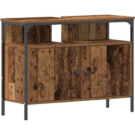 Maison Exclusive - Waschbeckenschrank Altholz 80 x 30 x 60 cm Hol