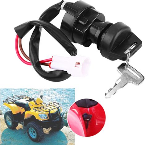 Contacteur à clé 2 broches pour moto/quad Yamaha YFM 350 Bruin 660R 700R Raptor 350X Warrior (1/5)