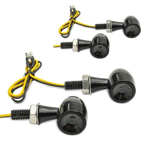 2x Clignotants moto LED Lumitecs BL18 2 pièces teinté Discount Set (1/5)