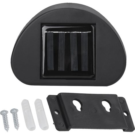 Lampe solaire LED pour clôture, applique murale solaire, lampe de jardin, batterie intégrée (1/5)