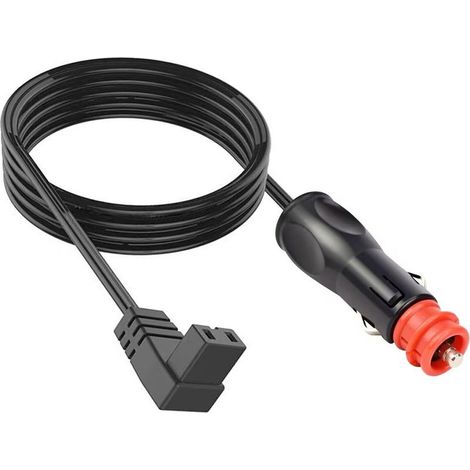 Câble d'alimentation 12 V/24 V CC pour réfrigérateurs portables, compatible avec Alicool, COOSEON et la plupart des  réfrigérateurs de voiture, 3 m (9,8 pi), 20 AWG (1/5)