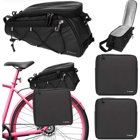 Bolsa para bicicleta, impermeable, gran capacidad, fácil montaje