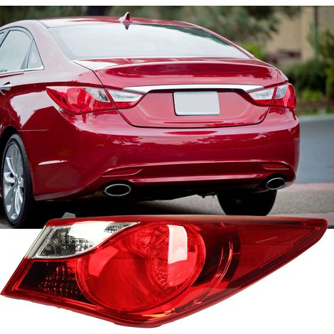 Rücklicht und gebogener optischer Block für Hyundai Sonata 2011-2014 (Lieferung ohne Leuchtmittel), rechte Seite (übergroß). (1/5)