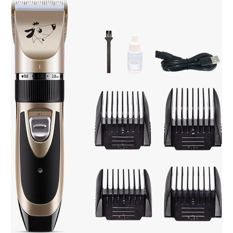 MINKUROW Professionelle Hundeschermaschine, elektrisch, langes, dickes Haar, kabellos, wiederaufladbar, Haustier-Haarschneidemaschine, Hundepflegeset, Rasierer für Hunde, Katzen, Haustiere (1/5)