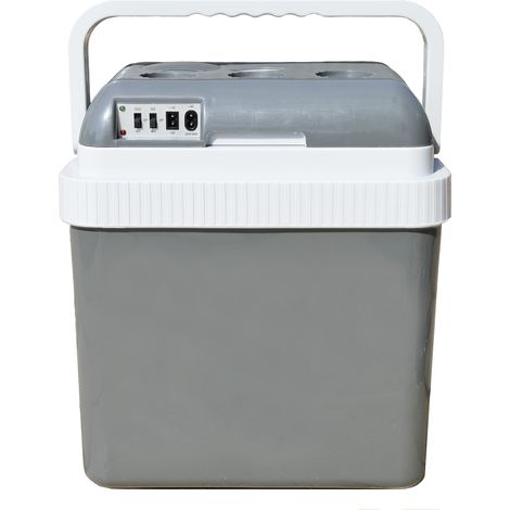 Glacière électrique 12V-230V 24L 14027 – Capacité de refroidissement 20°C sous température ambiante – Chauffe jusqu'à 65° – Arcoll