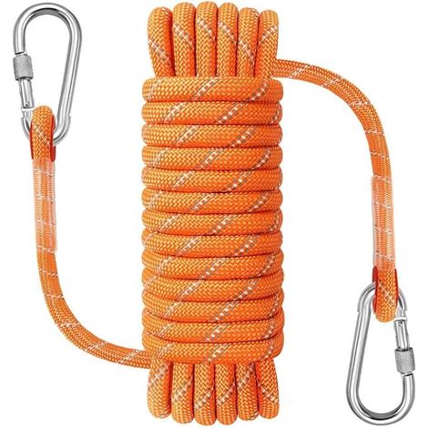 10 mm x 10/20 Mètre Corde Corde d'escalade Corde Marine Corde d'ancrage Corde de Bateau Corde de Rappel Corde de Flottaison Corde de Balançoire d'arbre Corde Statique