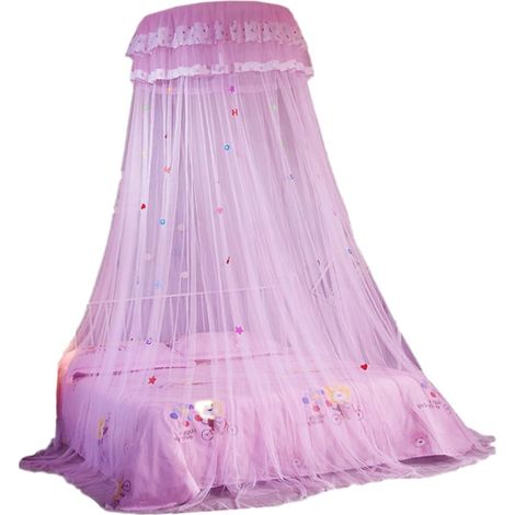 Moustiquaire en dentelle rose, suspendue, protection pour la (1/5)