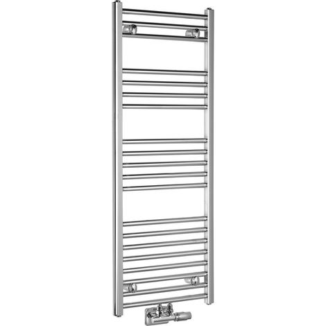 ALYA radiateur salle de bain droite 400x1188mm, connexion centrale, chrome (1/4)