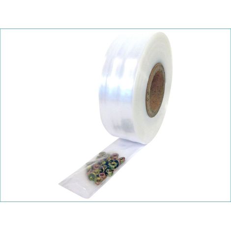 Gaine plastique transparente 100 µ 350mm x 200M