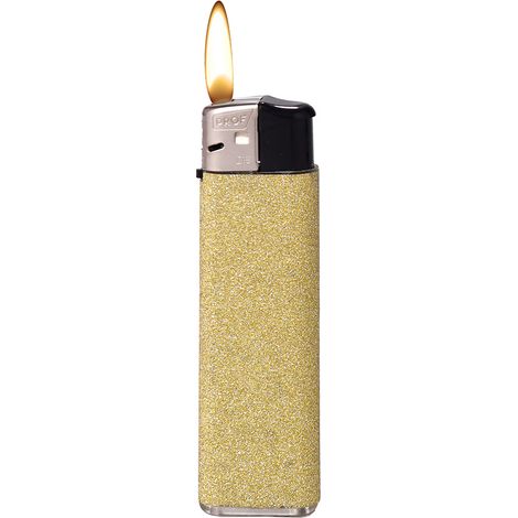 Encendedor modelo glitter recargable colores surtidos 8x2,5x1cm euro/u (1/3)