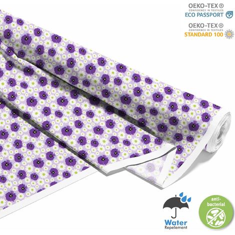 OUTDOOR DEKOSTOFFE OXFORD - Motiv Gänseblümchen und Mohnblumen I DX475